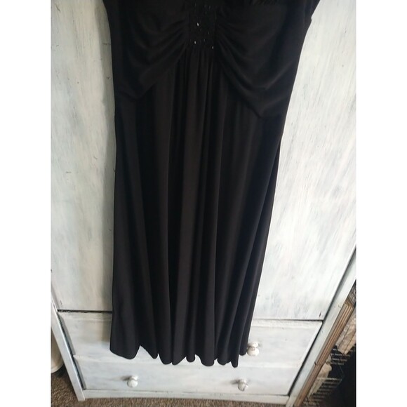 Jessica Howard Sleeveless V-neck Dress Black Size 6 Classic Vintage Y2K - Picture 4 of 11